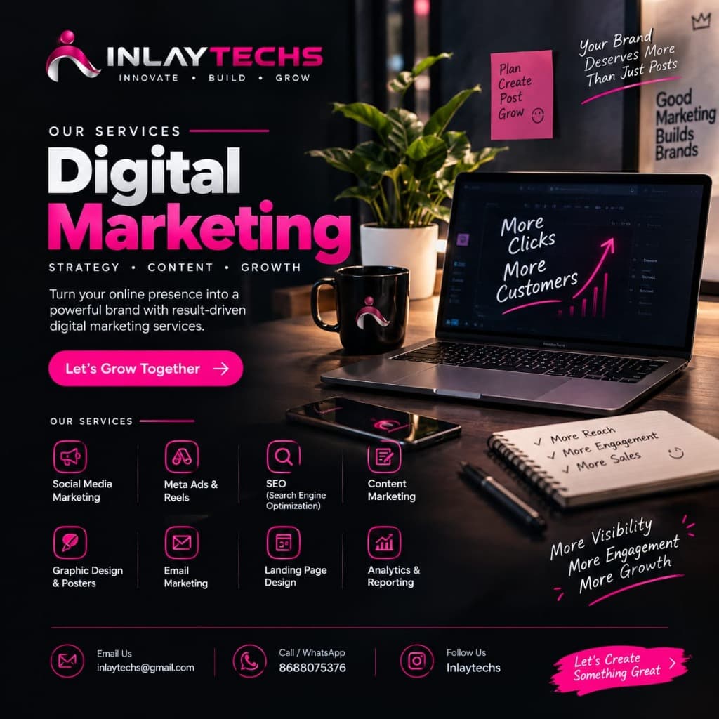 INLAYTECHS Digital Marketing Strategy, Content & Growth Campaign