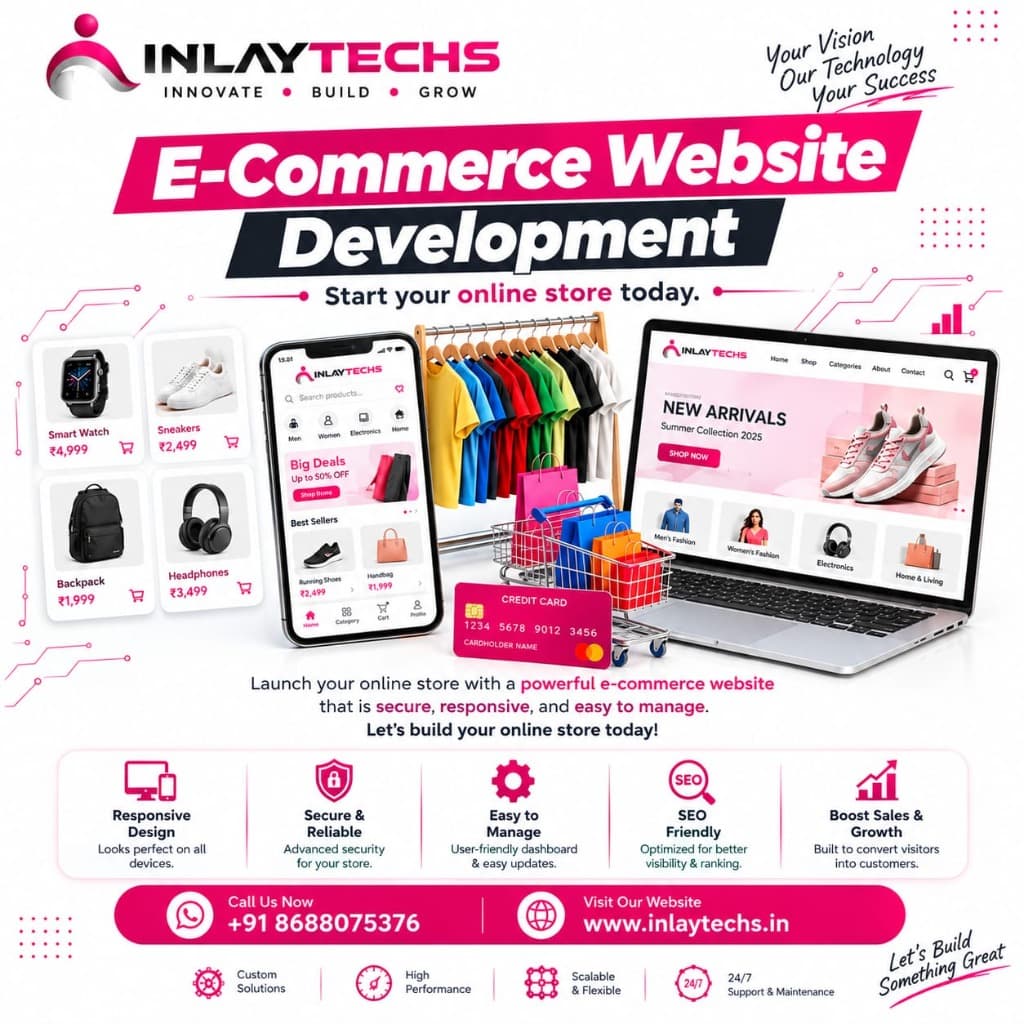 INLAYTECHS E-Commerce Website Development Storefront Showcase